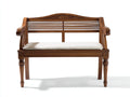 Gartenbank Holz 138x60x92 cm - Braun - klassisches Gartendesign